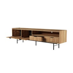 Szafka RTV EVRON 200 cm – nowoczesna szafka z 2 szufladami i 2 drzwiami