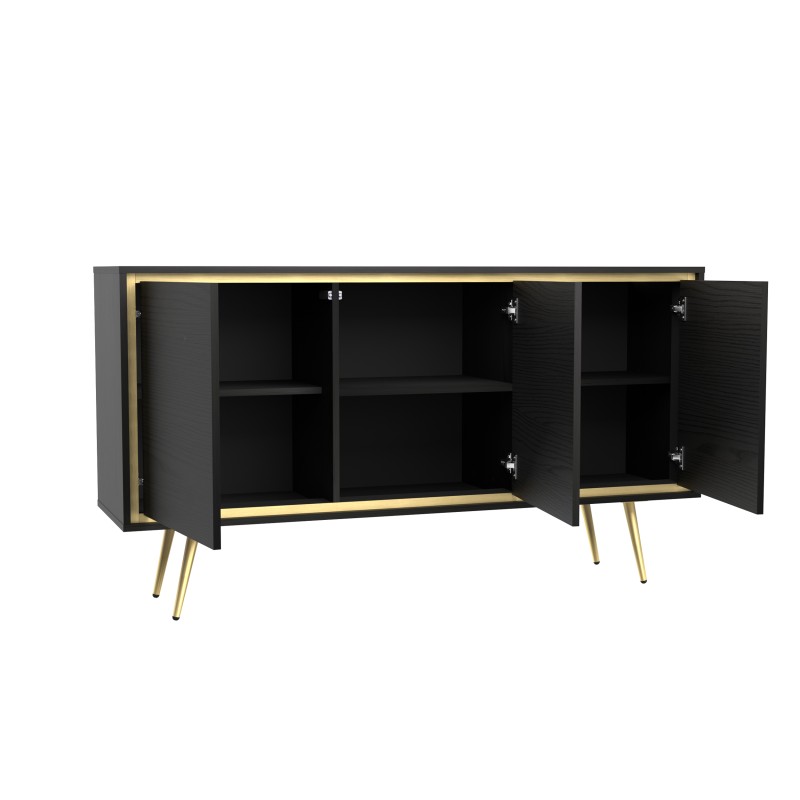 Komoda LORI 150 cm – nowoczesna komoda z 3 drzwiami