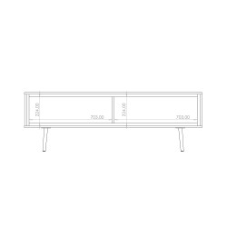 Szafka RTV LORI 150 cm – nowoczesna szafka z 2 drzwiami