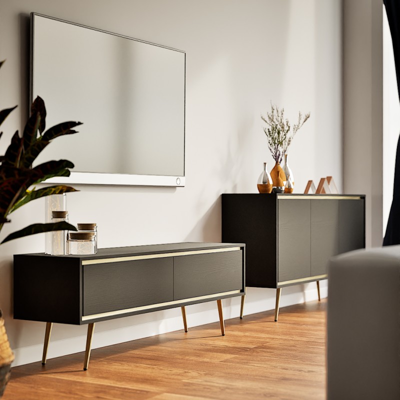 Szafka RTV LORI 150 cm – nowoczesna szafka z 2 drzwiami