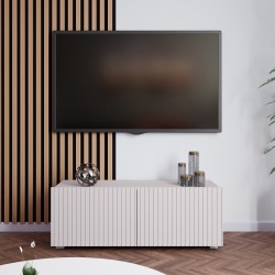 Szafka RTV KAVELL 100 cm – szafka z ryflowanym frontem