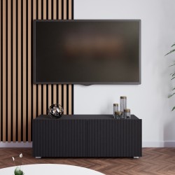 Szafka RTV KAVELL 100 cm – szafka z ryflowanym frontem