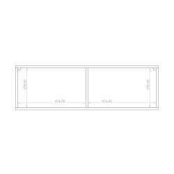 Szafka RTV KAVELL 100 cm – szafka z ryflowanym frontem