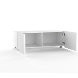 Szafka RTV KAVELL 100 cm – szafka z ryflowanym frontem