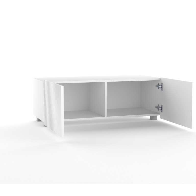 Szafka RTV KAVELL 100 cm – szafka z ryflowanym frontem