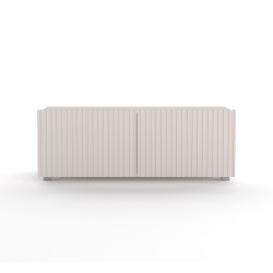 Szafka RTV KAVELL 100 cm – szafka z ryflowanym frontem