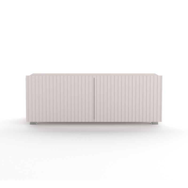 Szafka RTV KAVELL 100 cm – szafka z ryflowanym frontem