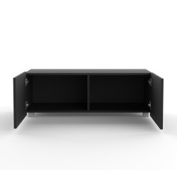 Szafka RTV KAVELL 100 cm – szafka z ryflowanym frontem