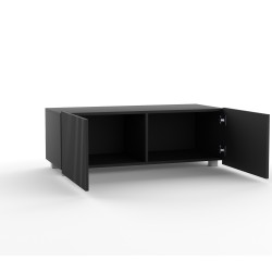 Szafka RTV KAVELL 100 cm – szafka z ryflowanym frontem