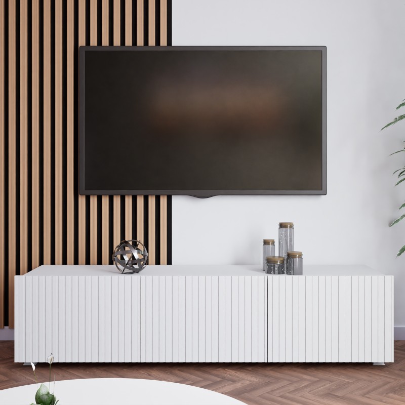 Szafka RTV KAVELL 150 cm – nowoczesna szafka z 3 drzwiami, wisząca/stojąca