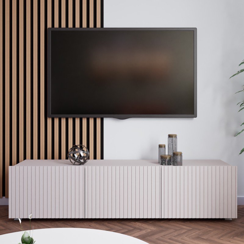 Szafka RTV KAVELL 150 cm – nowoczesna szafka z 3 drzwiami, wisząca/stojąca