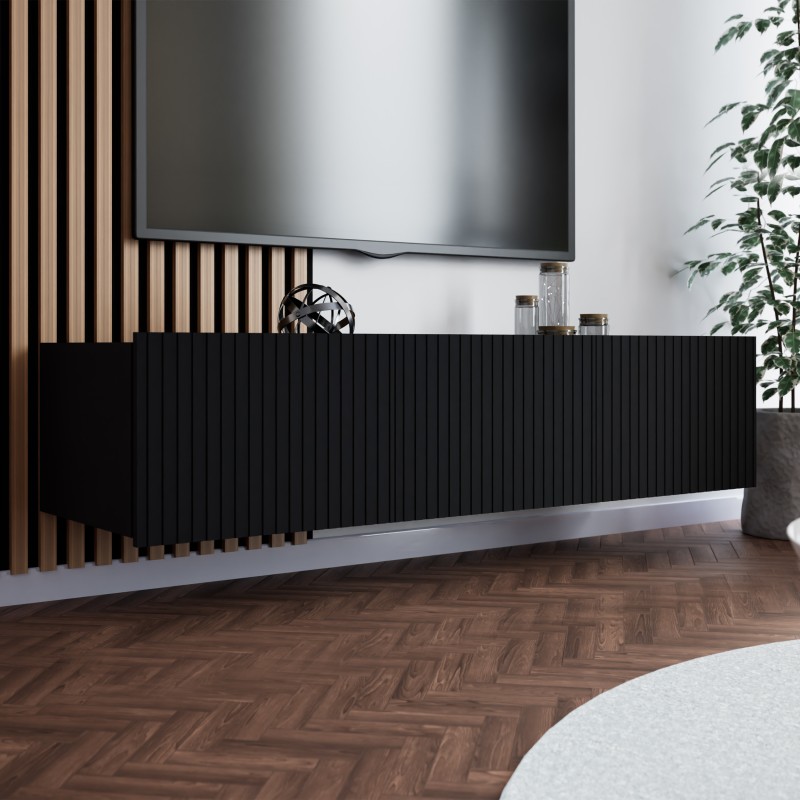 Szafka RTV KAVELL 150 cm – nowoczesna szafka z 3 drzwiami, wisząca/stojąca