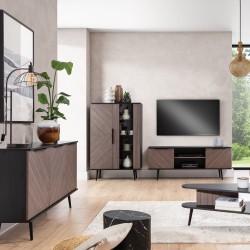 Komoda PARINI 150 cm – nowoczesna 3-drzwiowa komoda