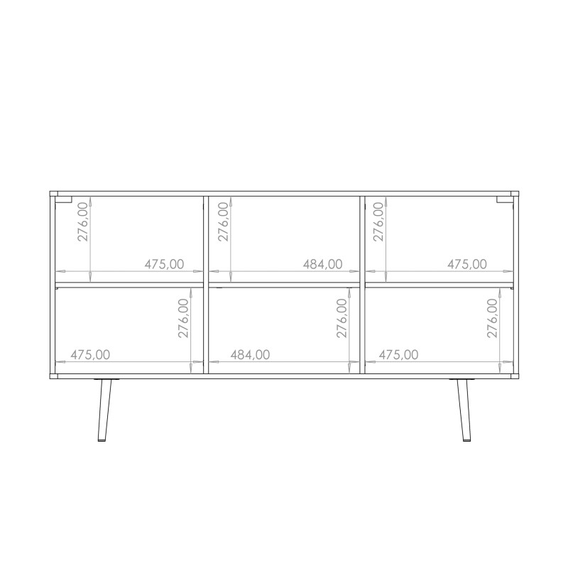 Komoda PARINI 150 cm – nowoczesna 3-drzwiowa komoda