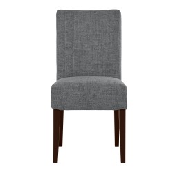 Krzesło tapicerowane FREYA – Bouclé RAVEN, nogi drewniane