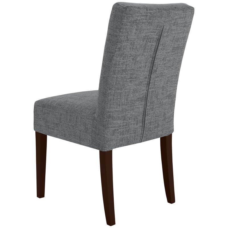 Krzesło tapicerowane FREYA – Bouclé RAVEN, nogi drewniane