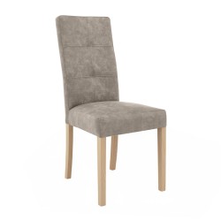 Krzesło tapicerowane SOLIS – drewniane nogi, ekoskóra RANGER