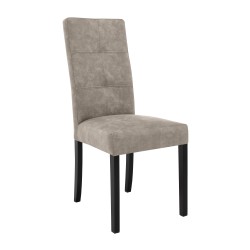 Krzesło tapicerowane SOLIS – drewniane nogi, ekoskóra RANGER