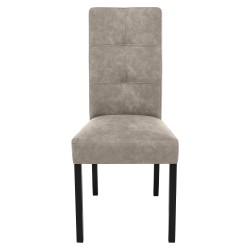 Krzesło tapicerowane SOLIS – drewniane nogi, ekoskóra RANGER