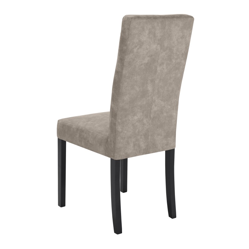 Krzesło tapicerowane SOLIS – drewniane nogi, ekoskóra RANGER