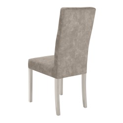 Krzesło tapicerowane SOLIS – drewniane nogi, ekoskóra RANGER