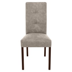 Krzesło tapicerowane SOLIS – drewniane nogi, ekoskóra RANGER