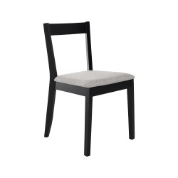 Krzesło tapicerowane MODEN – drewniane nogi, tkanina POLARIS