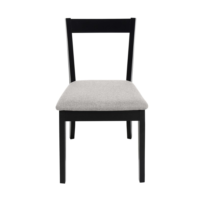 Krzesło tapicerowane MODEN – drewniane nogi, tkanina POLARIS