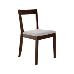 Krzesło tapicerowane MODEN – drewniane nogi, tkanina POLARIS