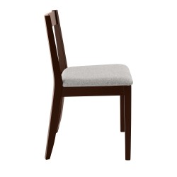 Krzesło tapicerowane MODEN – drewniane nogi, tkanina POLARIS