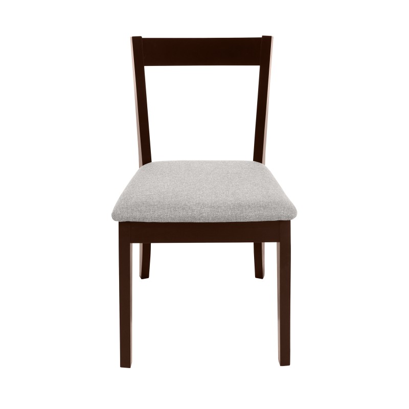 Krzesło tapicerowane MODEN – drewniane nogi, tkanina POLARIS