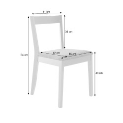 Krzesło tapicerowane MODEN – drewniane nogi, tkanina POLARIS