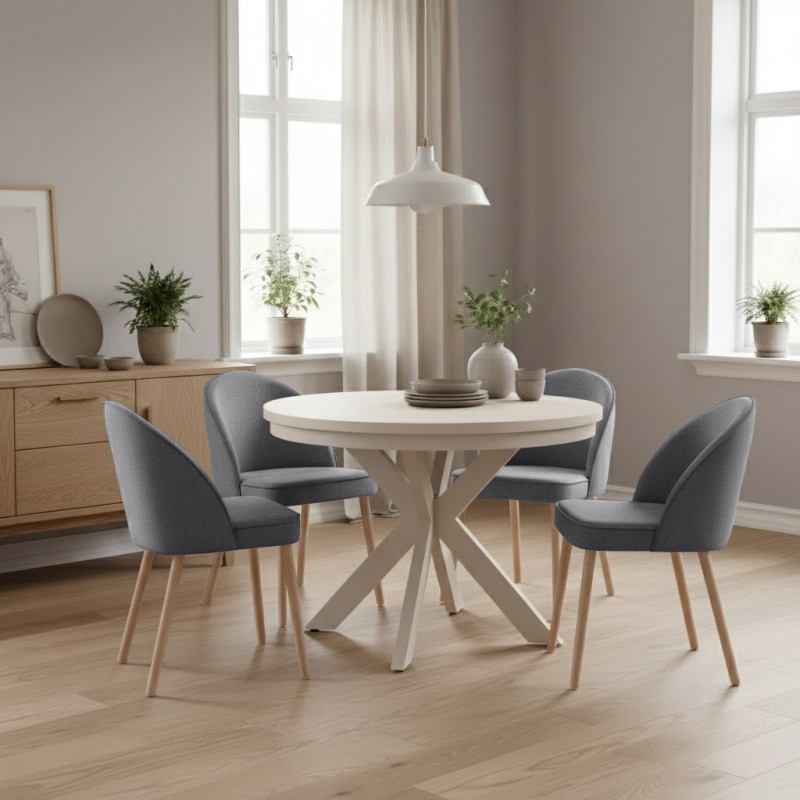 Krzesło LUNA – eleganckie krzesło tapicerowane| FJORD