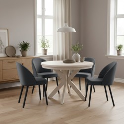 Krzesło LUNA – eleganckie krzesło tapicerowane| FJORD