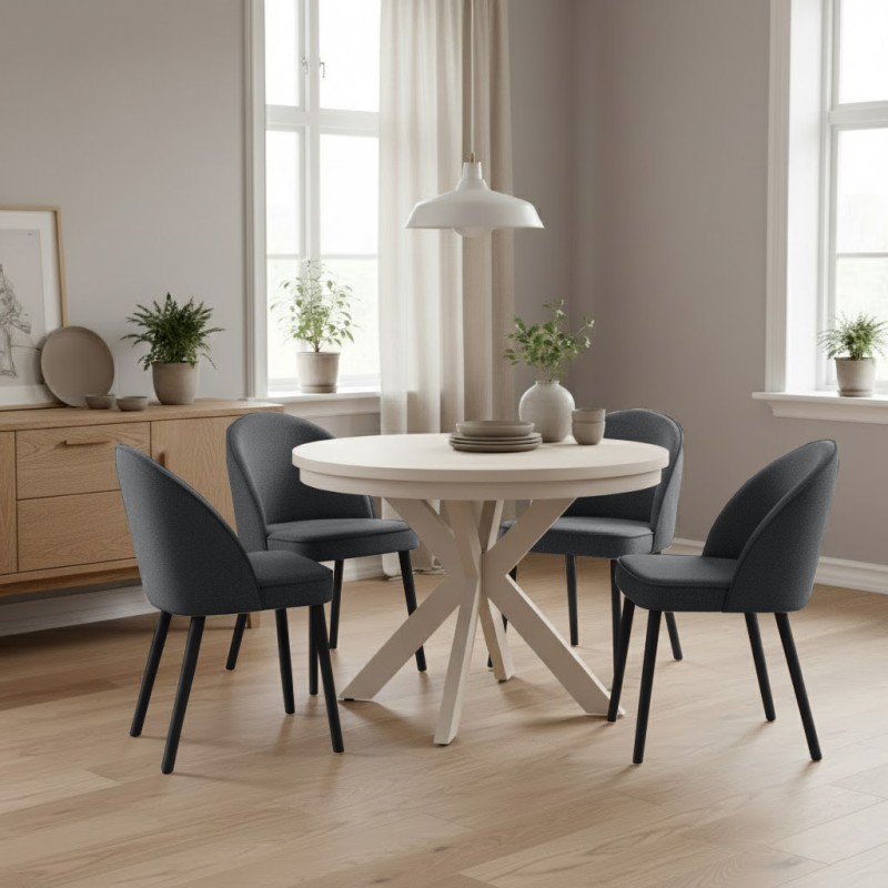 Krzesło LUNA – eleganckie krzesło tapicerowane| FJORD