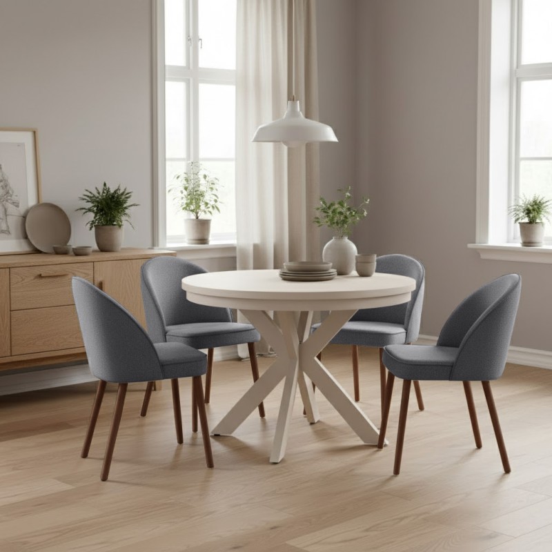 Krzesło LUNA – eleganckie krzesło tapicerowane| FJORD