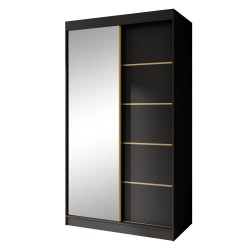 Szafa przesuwna z lustrem i szufladami MARIKA LUX – nowoczesna szafa do sypialni