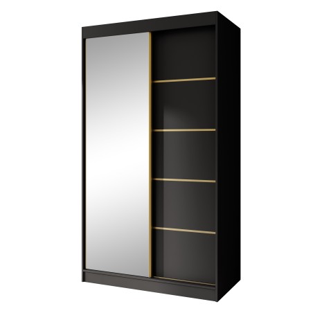 Szafa przesuwna z lustrem i szufladami MARIKA LUX – nowoczesna szafa do sypialni