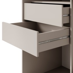 Szafa przesuwna z lustrem i szufladami MARIKA LUX – nowoczesna szafa do sypialni