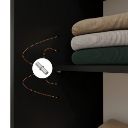 Szafa przesuwna z lustrem i szufladami MARIKA LUX – nowoczesna szafa do sypialni