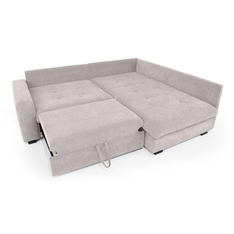 Narożnik RAMO z funkcją spania i topperem gratis – duża powierzchnia 160×200 cm