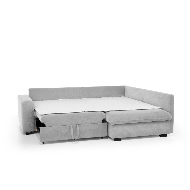 Narożnik RAMO z funkcją spania i topperem gratis – duża powierzchnia 160×200 cm