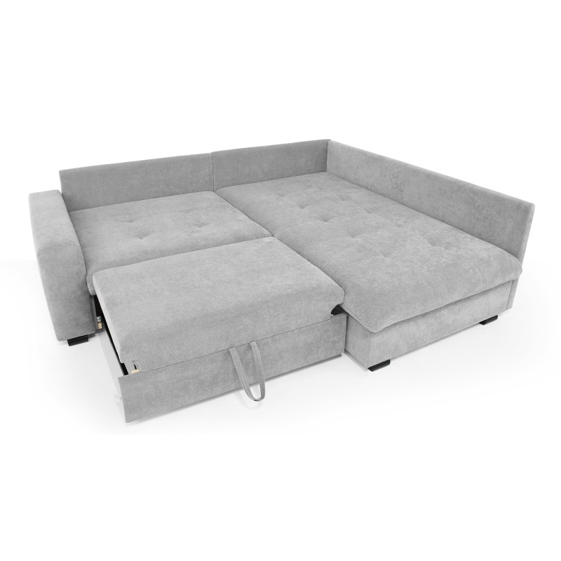 Narożnik RAMO z funkcją spania i topperem gratis – duża powierzchnia 160×200 cm