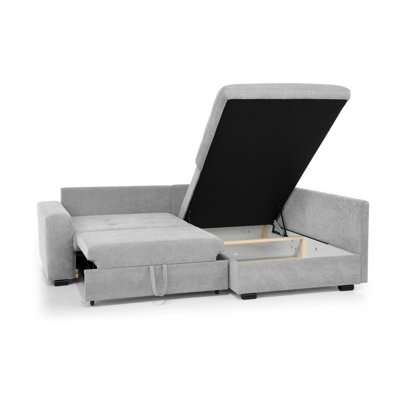 Narożnik RAMO z funkcją spania i topperem gratis – duża powierzchnia 160×200 cm