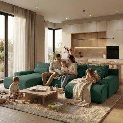 Narożnik z funkcją spania BENNY U | BeautySofa24.pl