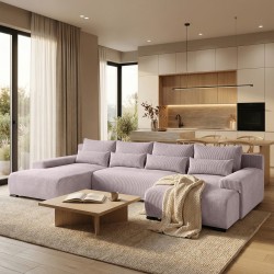 Narożnik z funkcją spania BENNY U | BeautySofa24.pl