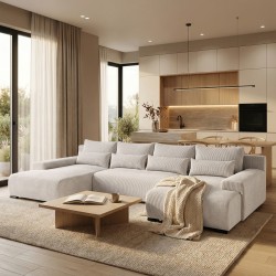 Narożnik z funkcją spania BENNY U | BeautySofa24.pl