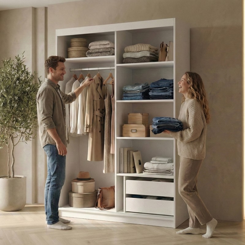 Szafa z drzwiami przesuwnymi HELA | Beautysofa24.pl