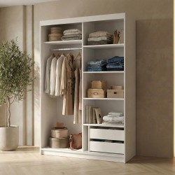 Szafa z drzwiami przesuwnymi HELA | Beautysofa24.pl