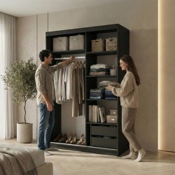 Szafa z drzwiami przesuwnymi HELA | Beautysofa24.pl